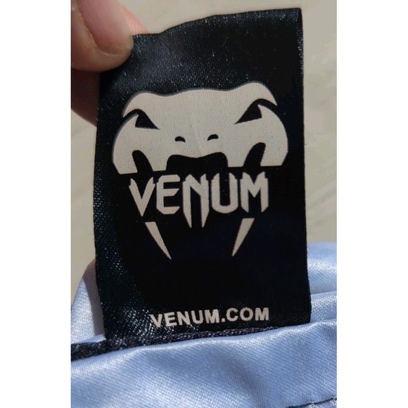 Venum Muay Thai Shorts Boys 8 Black Tiger Kickboxing MMA Fight Team - Picture 11 of 11